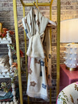 Beige Flower Scarf