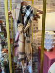 Brown Check Scarf