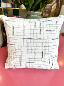 Silver Beaded Pillow