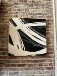 Black and White Abstract Art Piece
