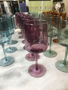 Purple Wine Glass