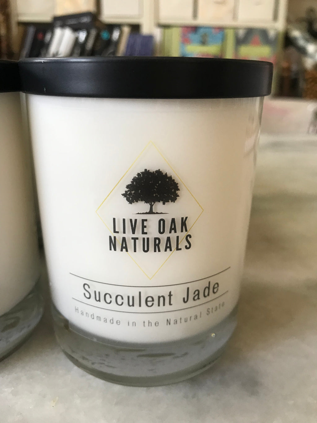 Succulent Jade Live Oak Naturals Candle