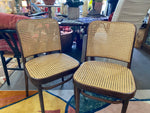 Vintage Josef Hoffmann Rattan Dining Chairs
