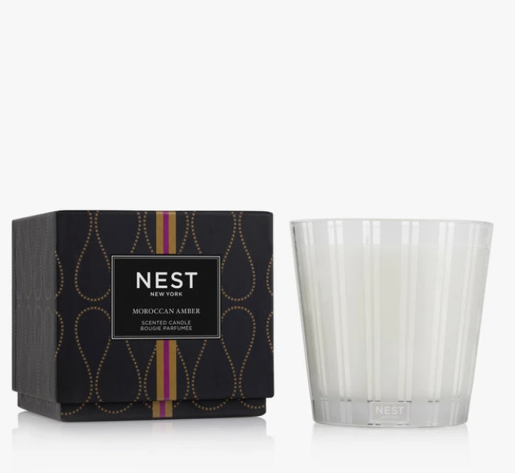 Nest 3 wick Moroccan Amber Candle