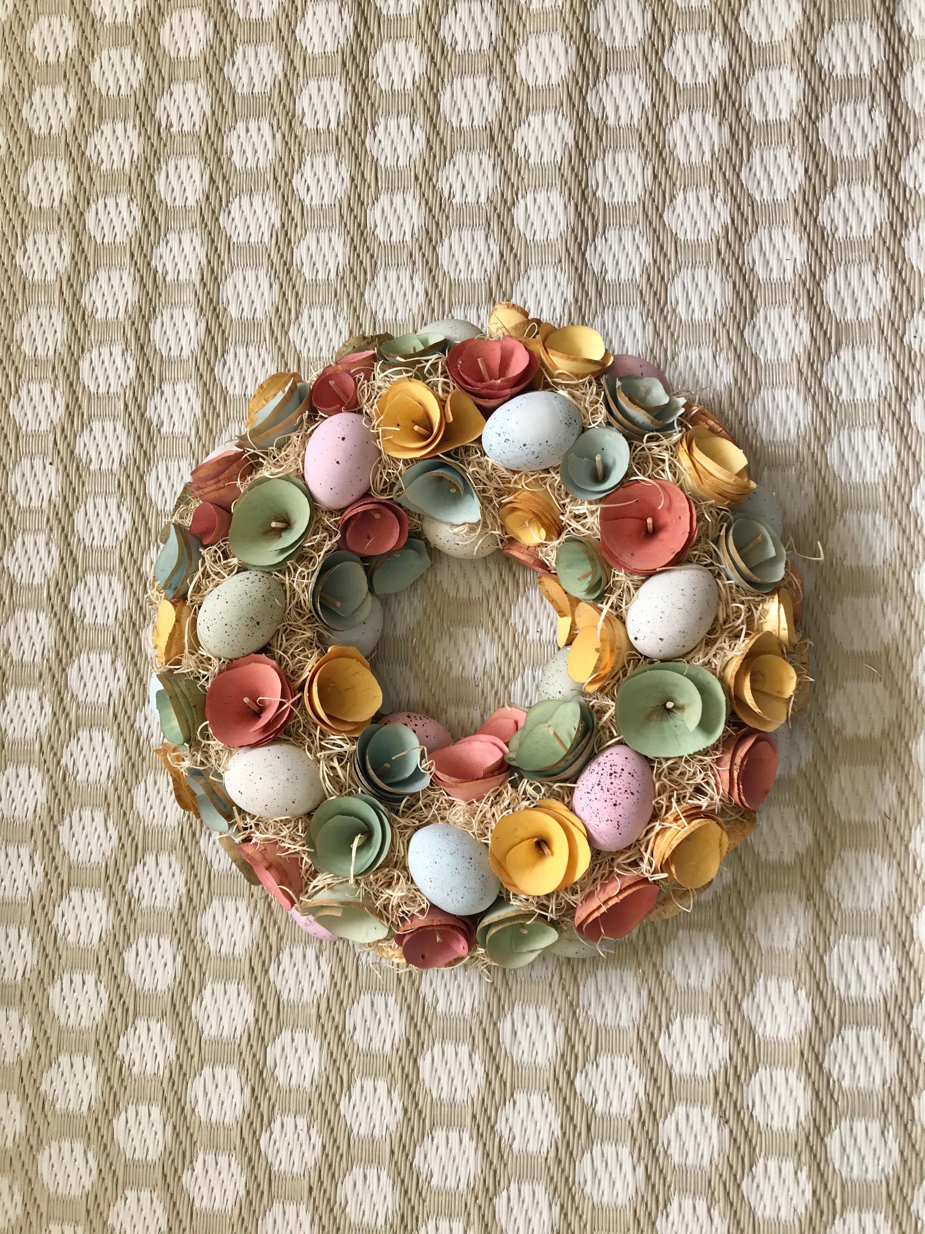 Pastel Egg Shell Wreath