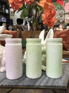 Green Knobnail Milk Vase
