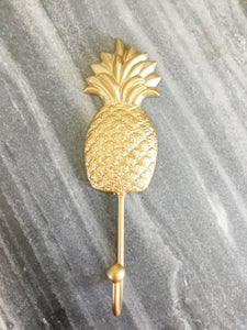 Solid Metal Gold Pineapple Coat Hanger