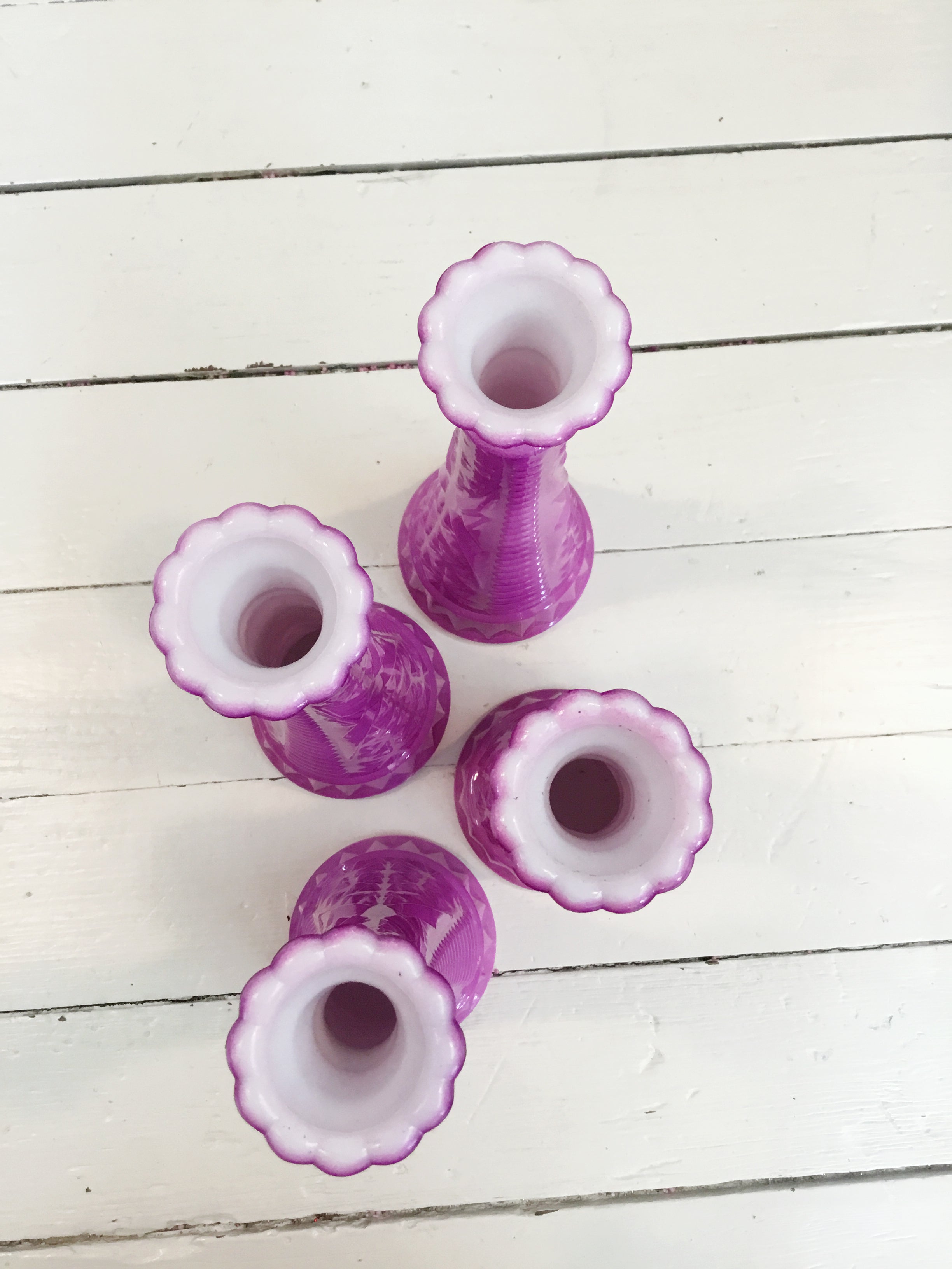 Bright Purple Glass Vases