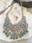 Multi Bead Chain Layer Necklace