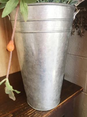 Tall Metal Decor Bucket
