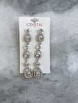 Crystal Avenue Silver Tear Drop Earrings