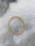 14 Karat Gold Beaded Bracelet - 3 millimeter