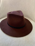 Rust  Unisex Wide Brim Hat (L)